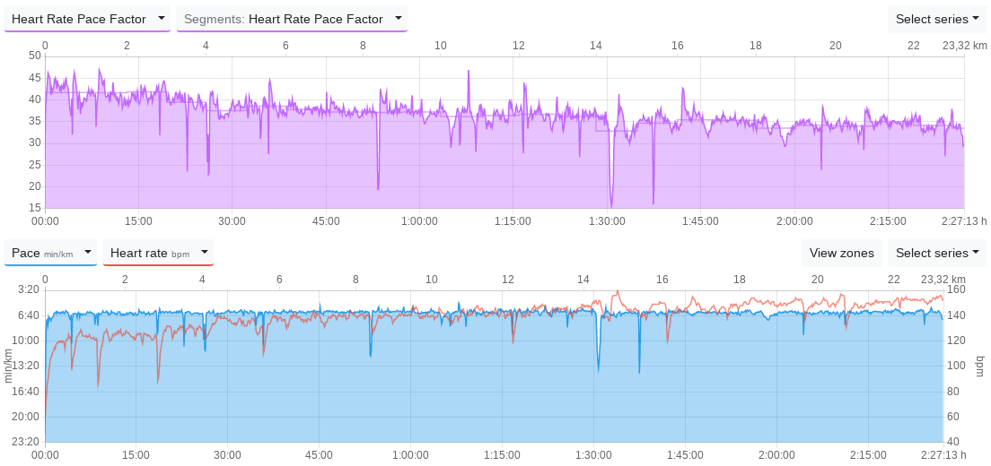 Long run in marathon preparation