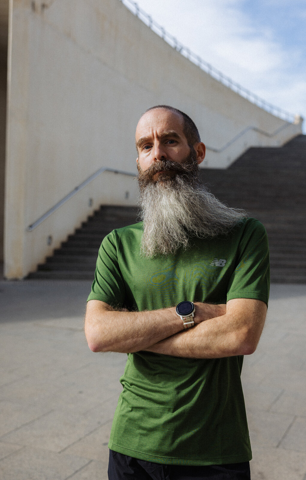 Marathon runner Fabio Giudici