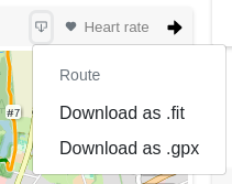 GPS route download - Changelog