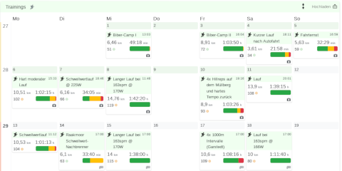 Monthly activity overview - Changelog