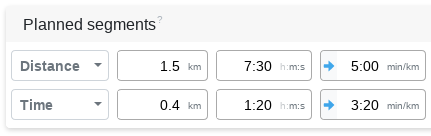 Separation of time and distance field - Changelog