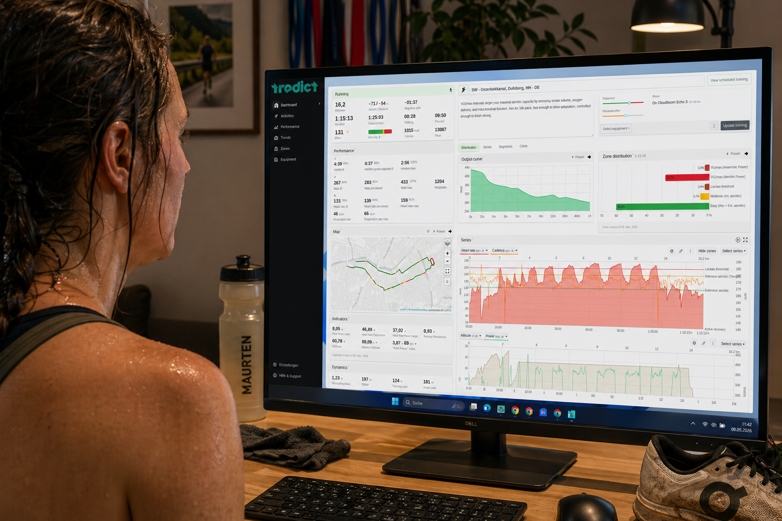 Tredict app on a Windows desktop.