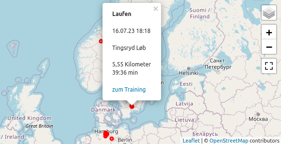 De Övenöversichtskort wiest Di all Öven op en Kort an.