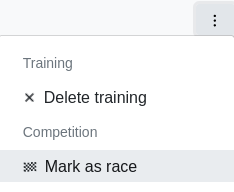 Mark activity as a competition.